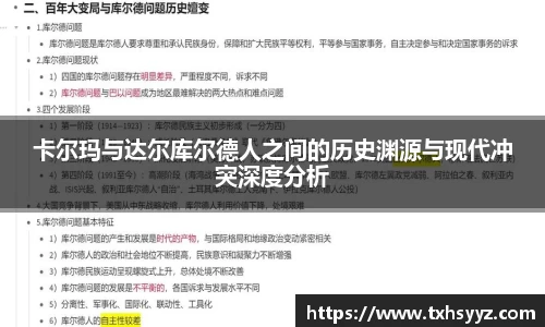 卡尔玛与达尔库尔德人之间的历史渊源与现代冲突深度分析